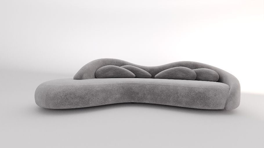 Levato Performance Boucle Curve Sofa