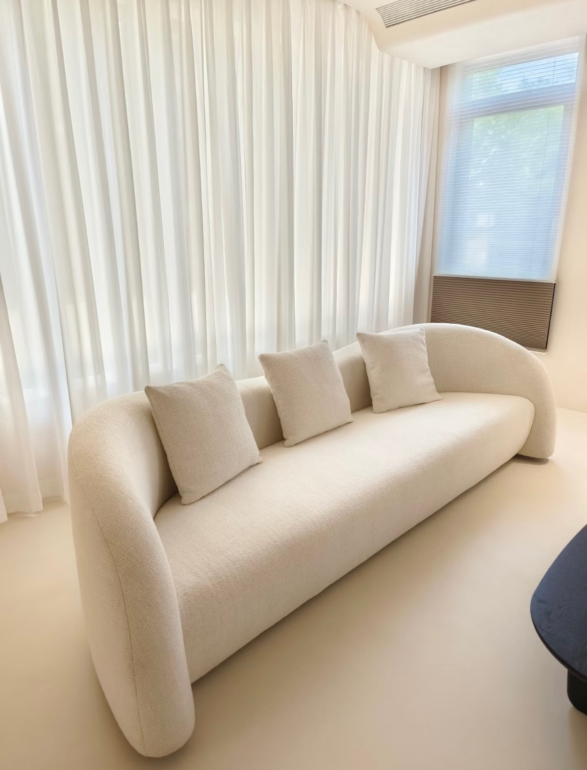 Anthea Performance Boucle Curve Sofa