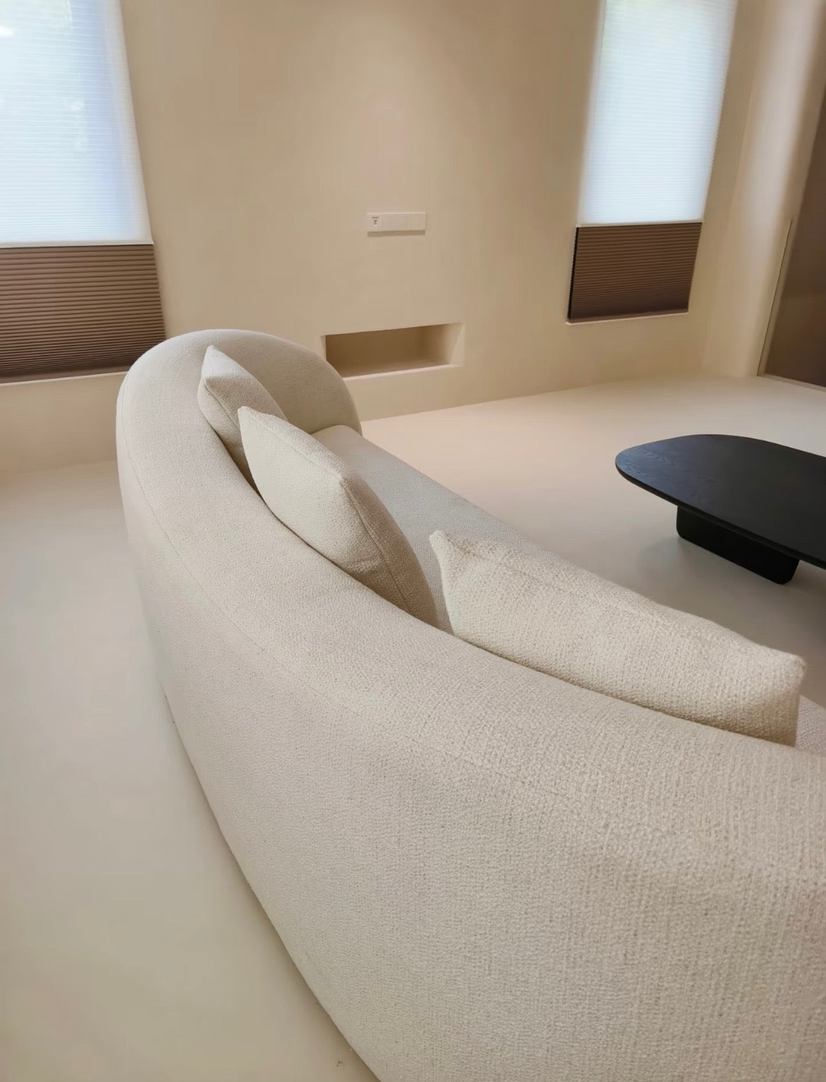 Anthea Performance Boucle Curve Sofa