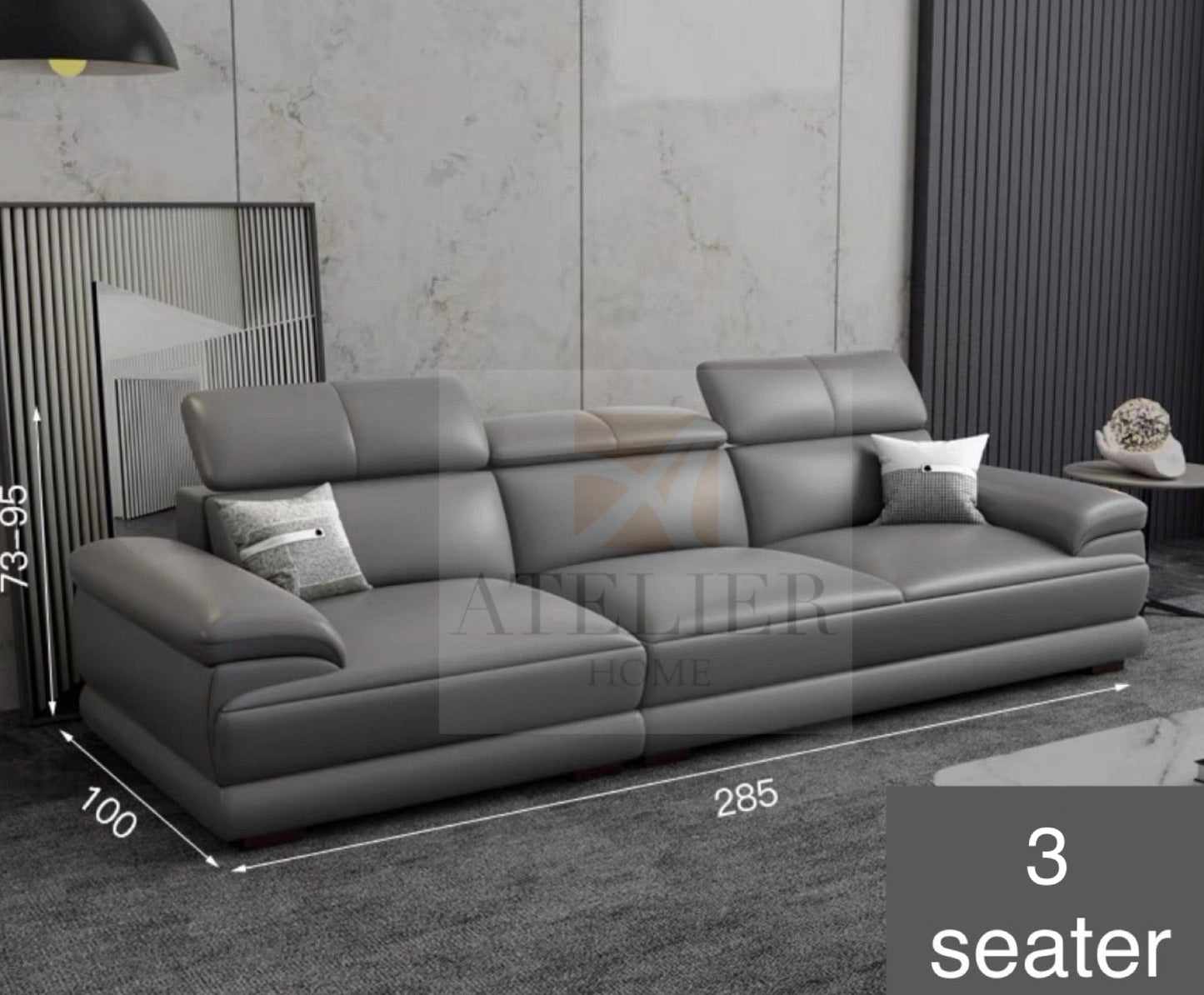Danzo Sectional Genuine Leather Sofa