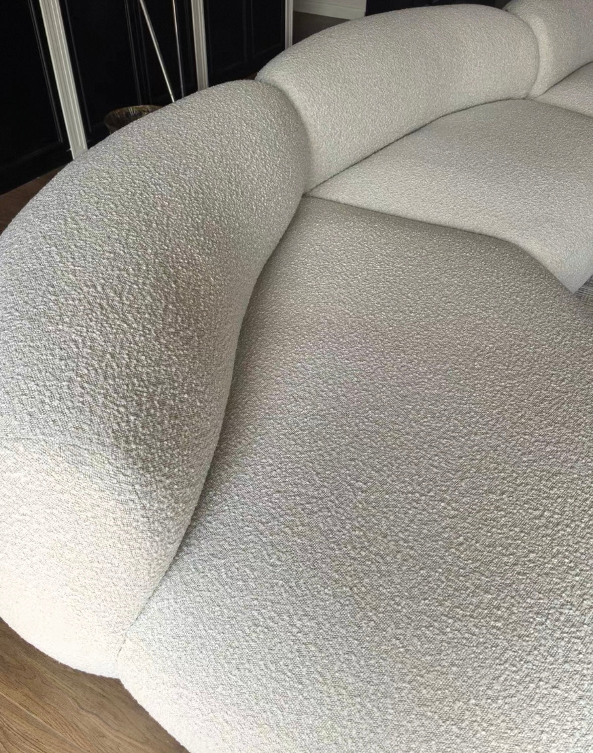 Casper Performance Boucle Sectional Curve Sofa