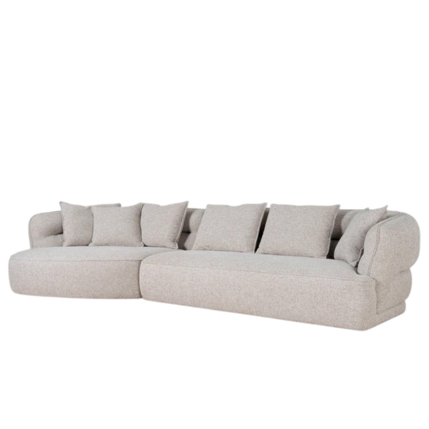 Blanc Sectional Curve Chaise Sofa