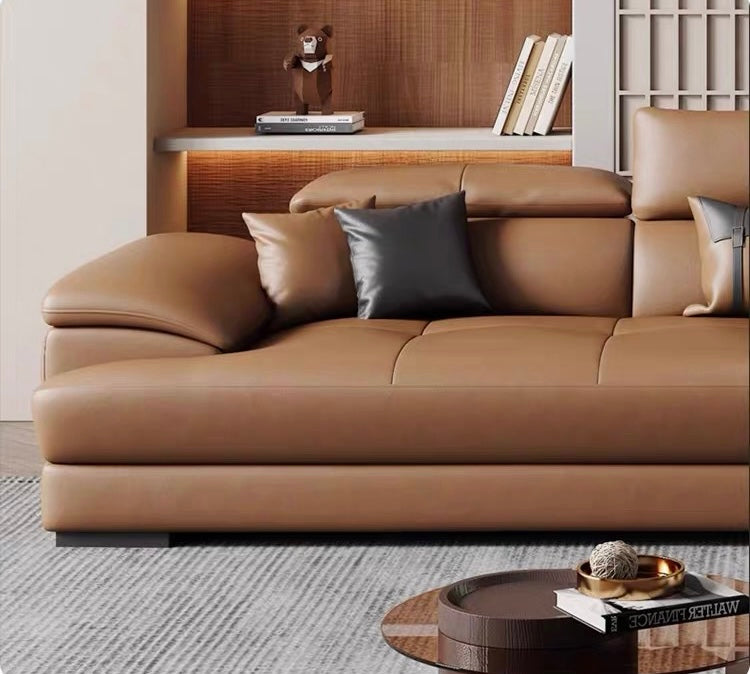 Ricardo Sectional Genuine Leather Sofa