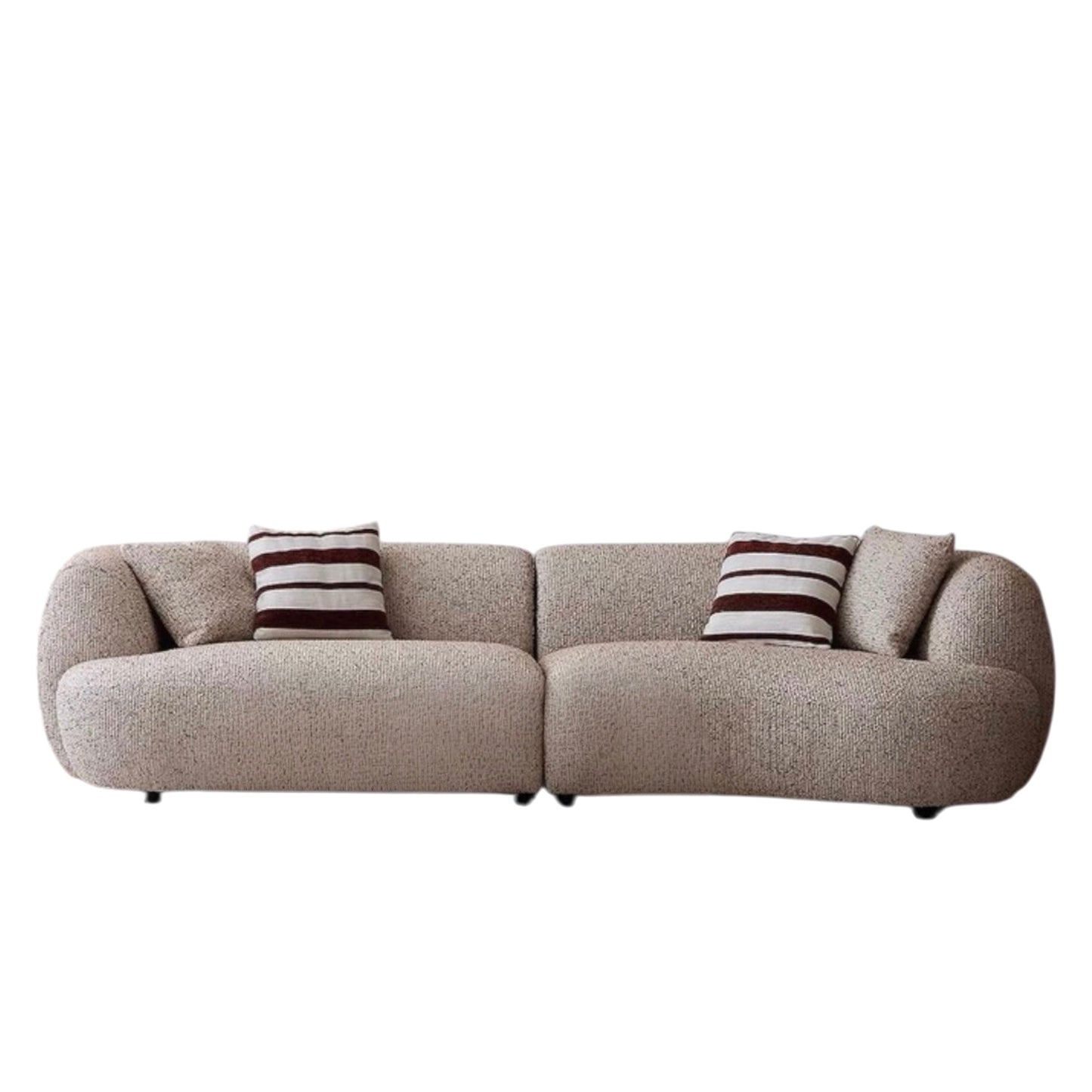 Tusca Performance Boucle Sectional Curve Sofa