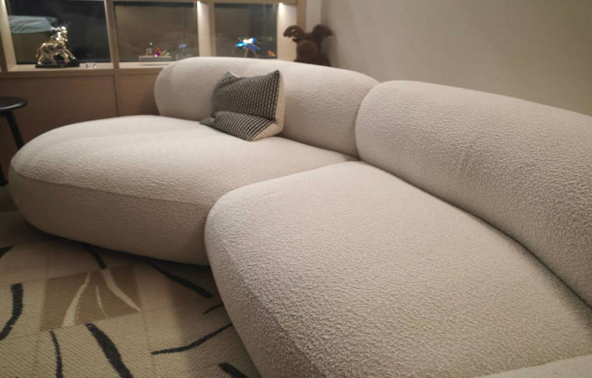 Casper Performance Boucle Sectional Curve Sofa