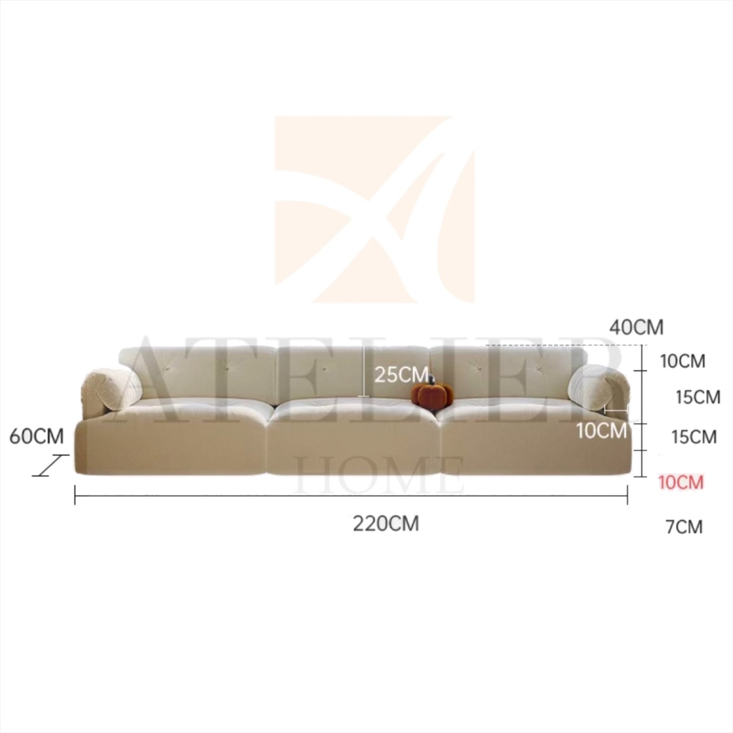 Esther Scratch Resistant Customise Bay Window Sofa