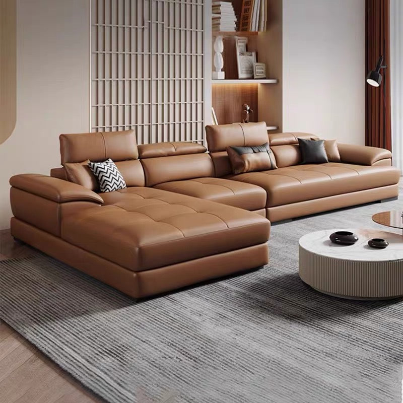 Ricardo Sectional Genuine Leather Sofa