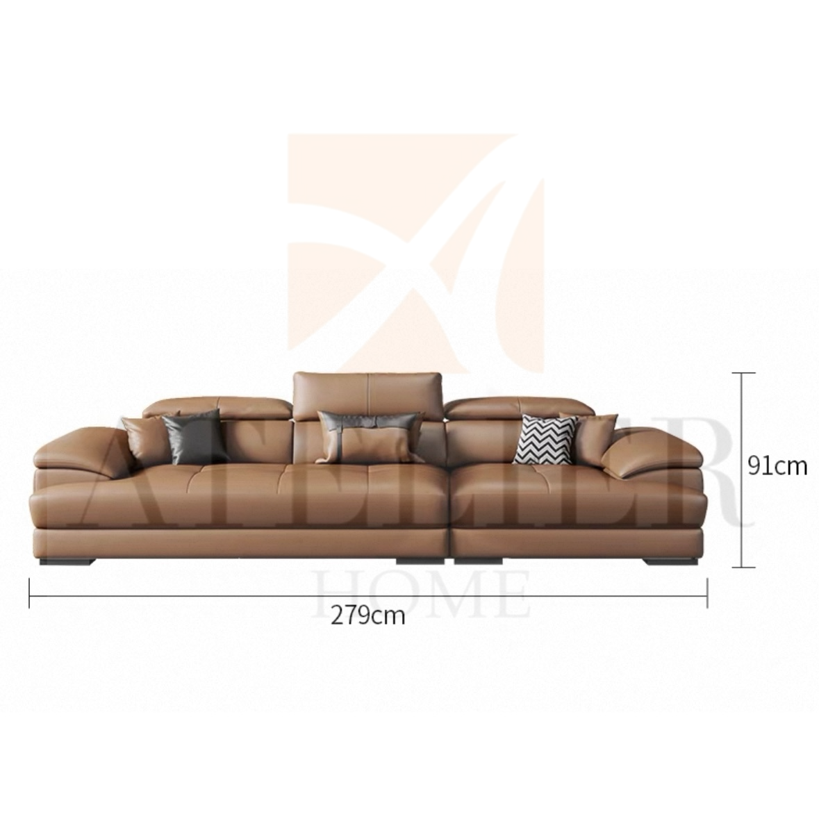 Ricardo Sectional Genuine Leather Sofa