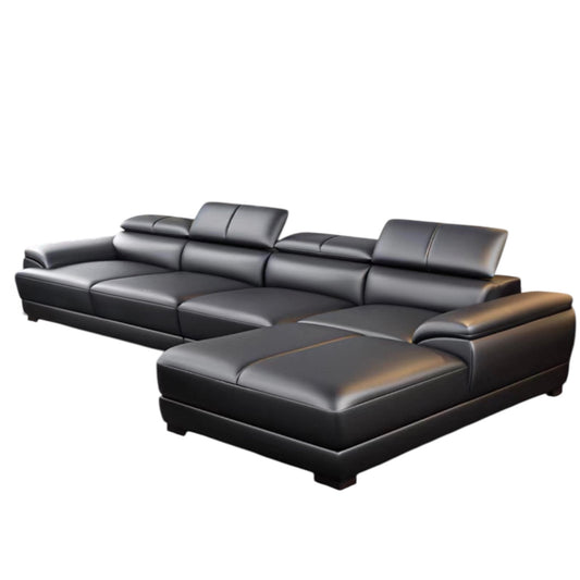 Elias Sectional Genuine Leather Sofa