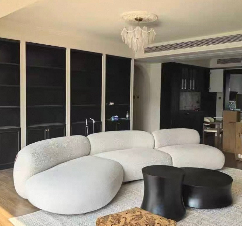 Casper Performance Boucle Sectional Curve Sofa