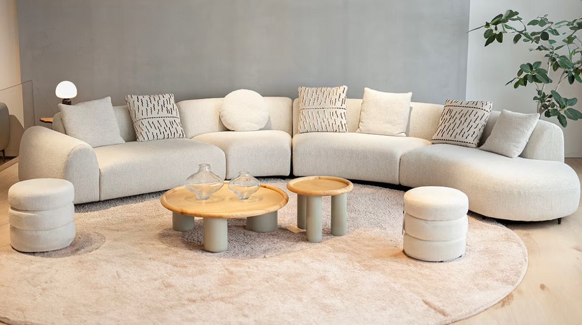 Estella Performance Boucle Curve Sofa