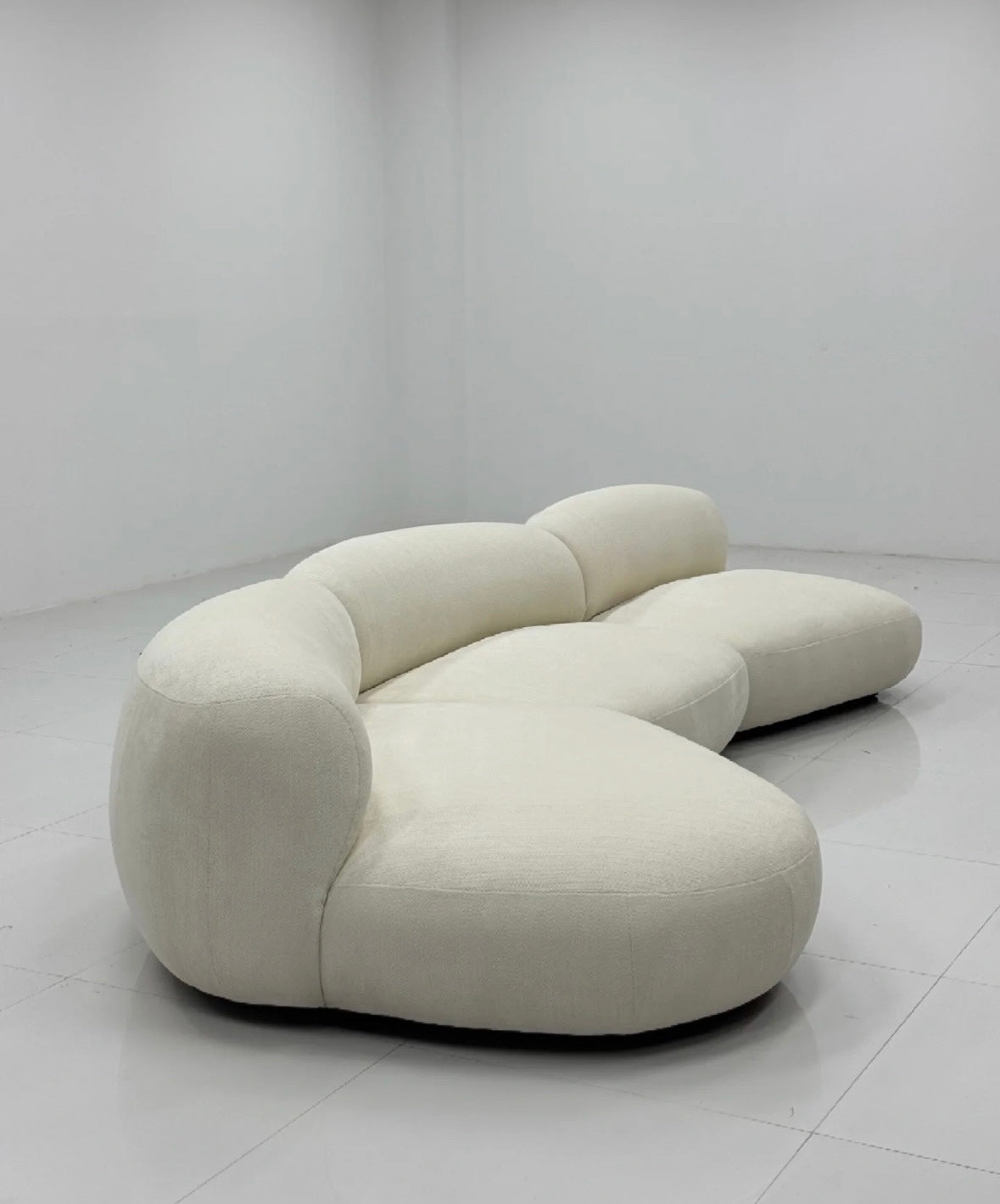Casper Performance Boucle Sectional Curve Sofa