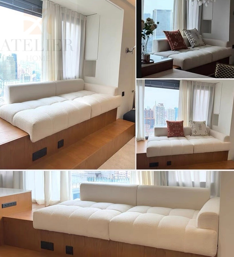 Allethia Customise Scratch Resistant Bay Window Sofa