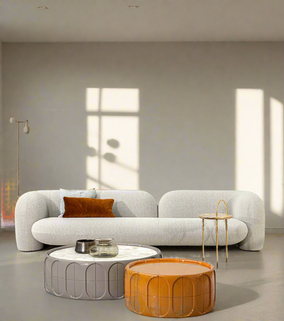 Kave Performance Boucle Curve Sofa