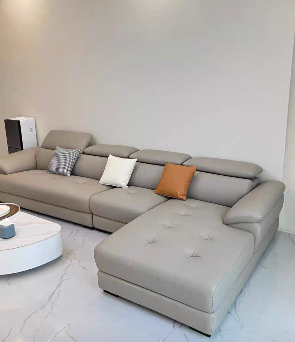 Ricardo Sectional Genuine Leather Sofa