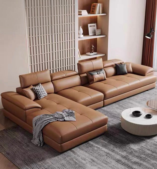 Ricardo Sectional Genuine Leather Sofa
