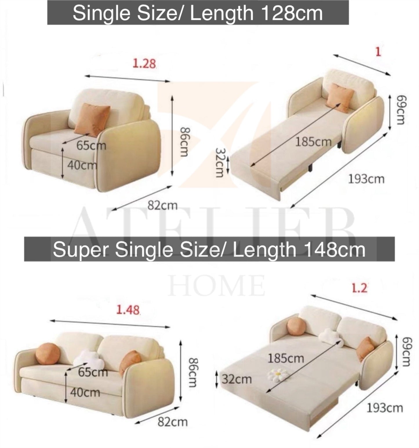 Jamier Scratch Resistant Storage Sofa Bed