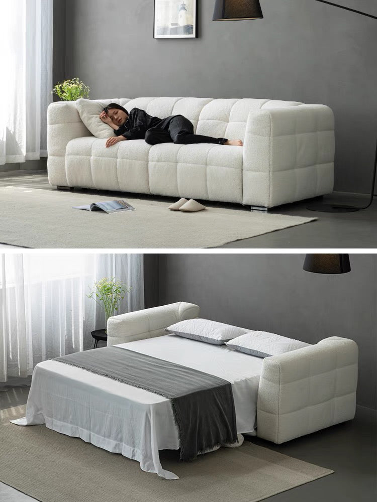 Felix Performance Boucle Foldable Sofa Bed with Mattress