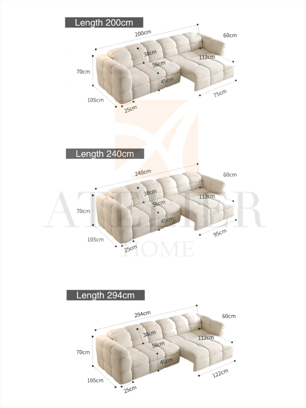 Sierra Boucle Electric Sofa Bed