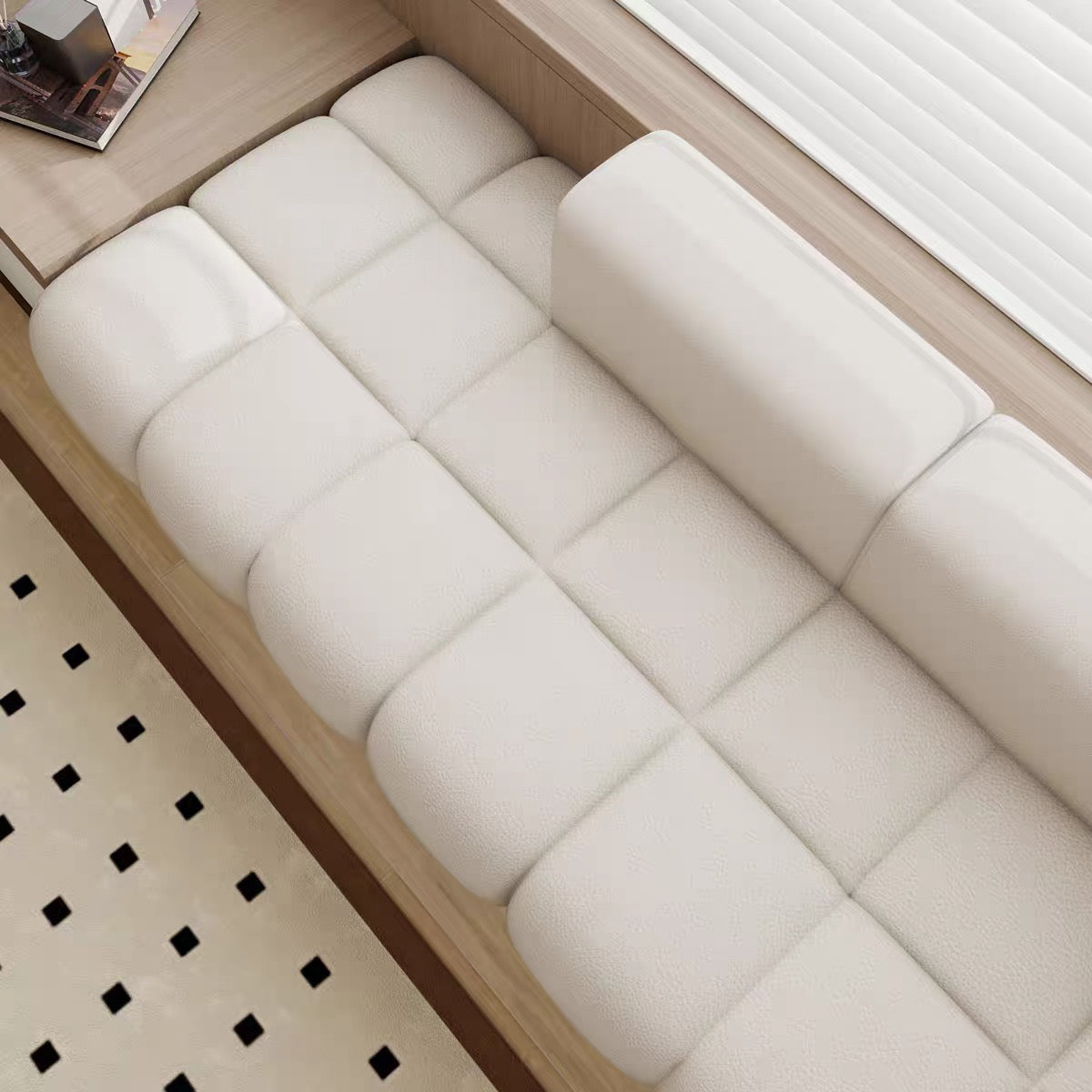 Allethia Customise Scratch Resistant Bay Window Sofa