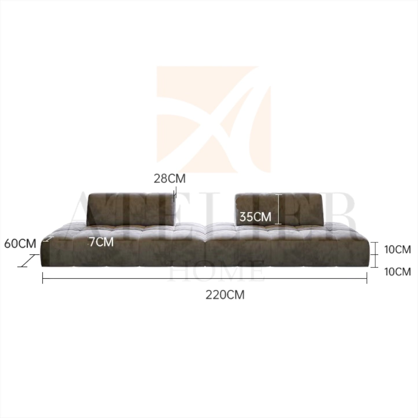 Milyon Scratch Resistant Customise Bay Window Sofa