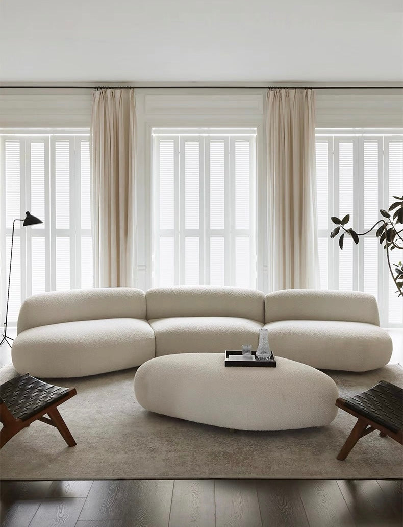 Casper Performance Boucle Sectional Curve Sofa