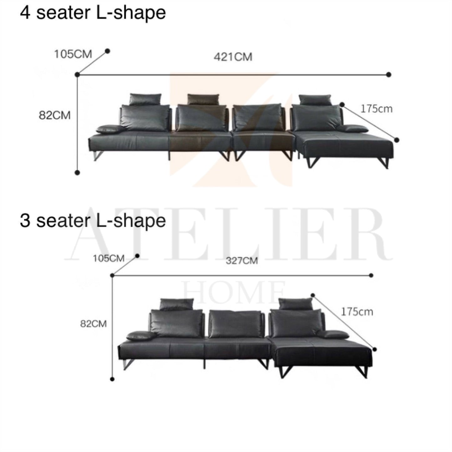 Tallini L-shape Slider Sofa