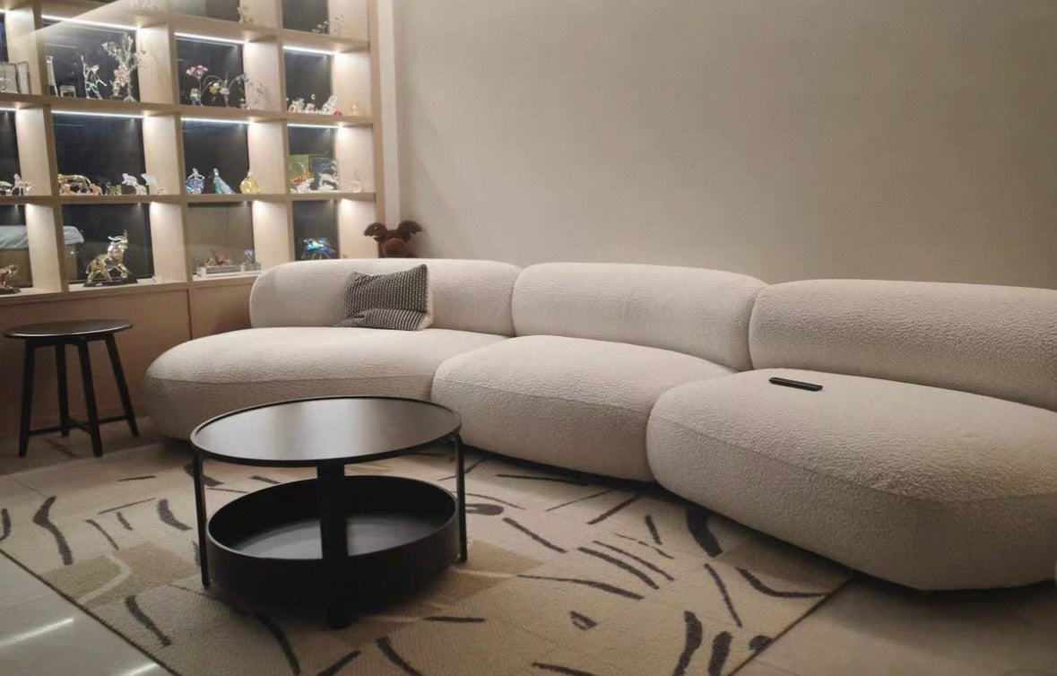 Casper Performance Boucle Sectional Curve Sofa