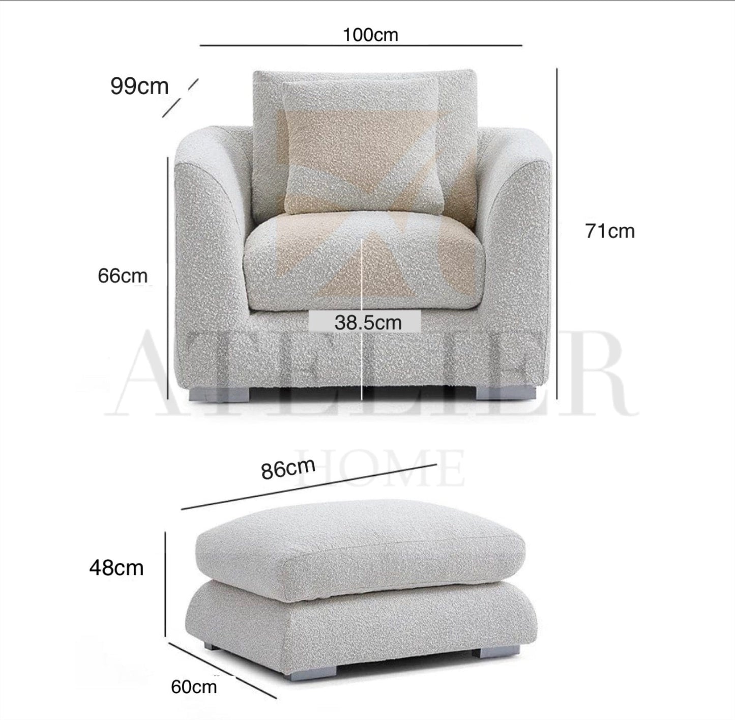 Maison Performance Boucle Sectional Sofa
