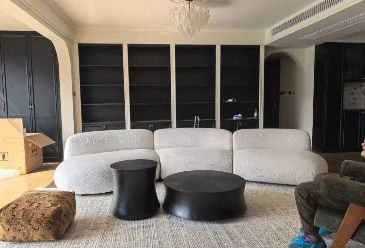 Casper Performance Boucle Sectional Curve Sofa