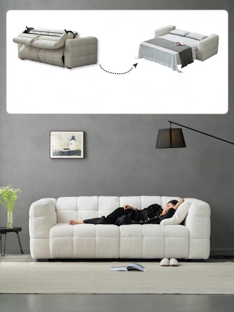Felix Performance Boucle Foldable Sofa Bed with Mattress