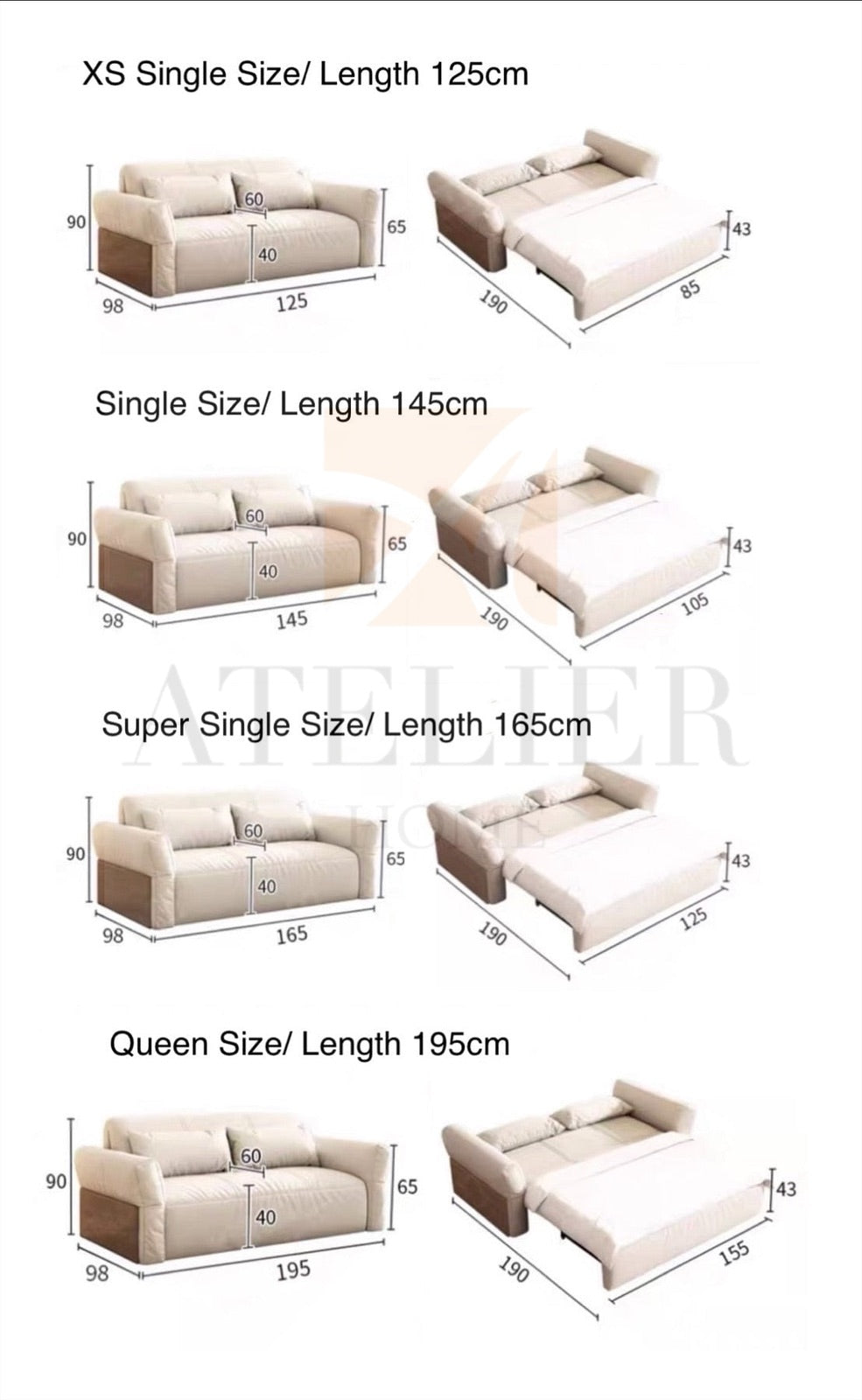 Arina Electric Sofa Bed