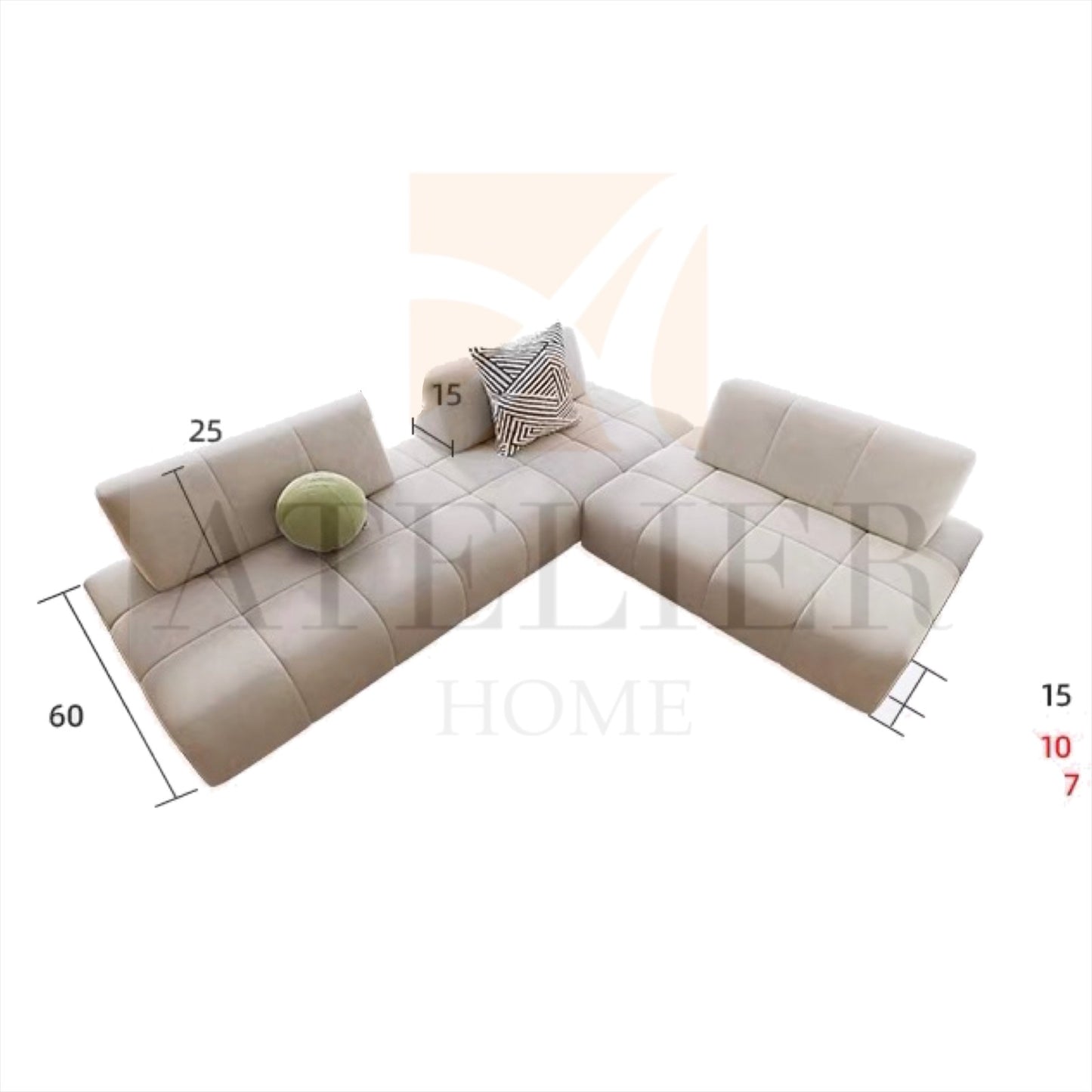 Kenn Scratch Resistant Customise Bay Window Sofa