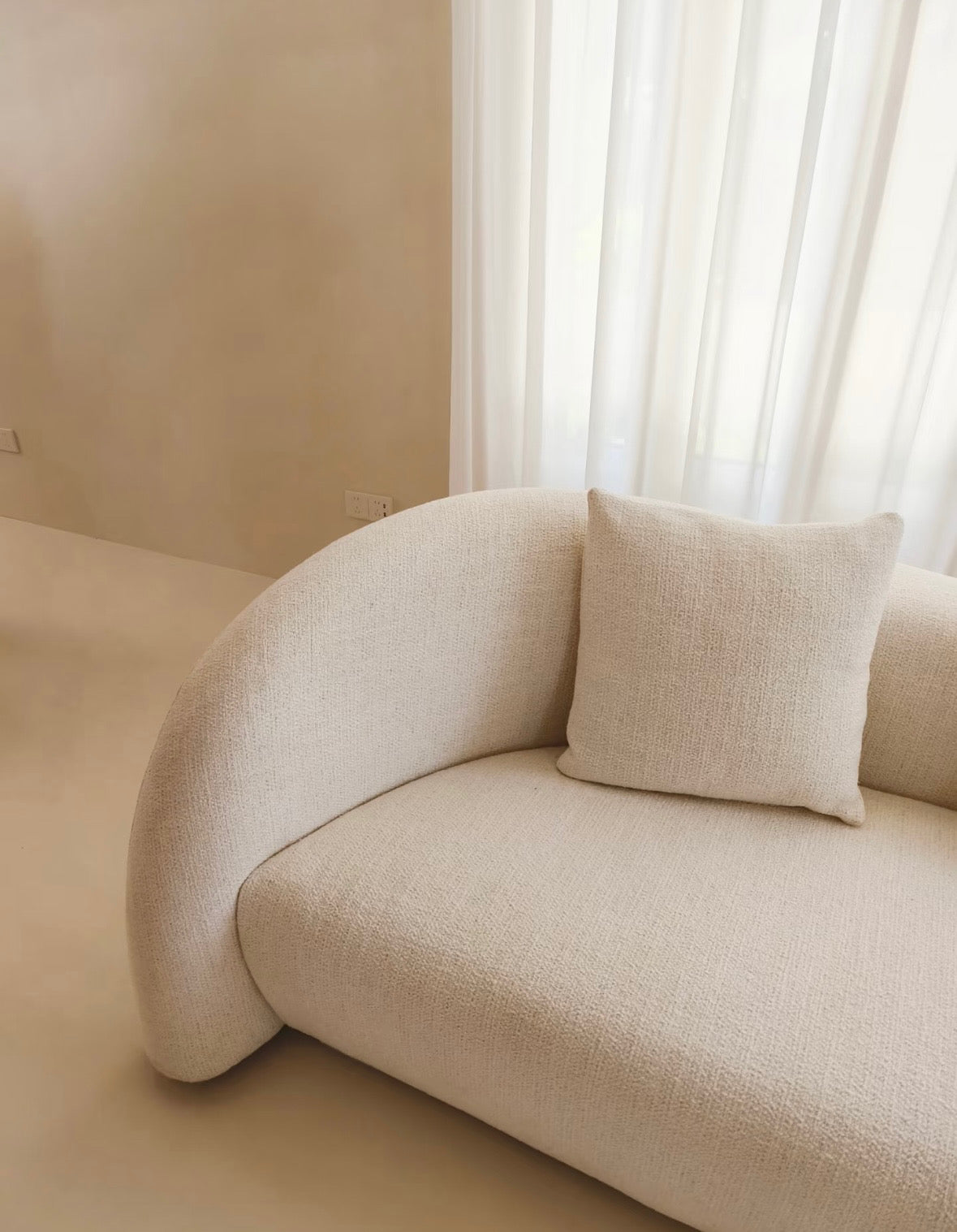 Anthea Performance Boucle Curve Sofa