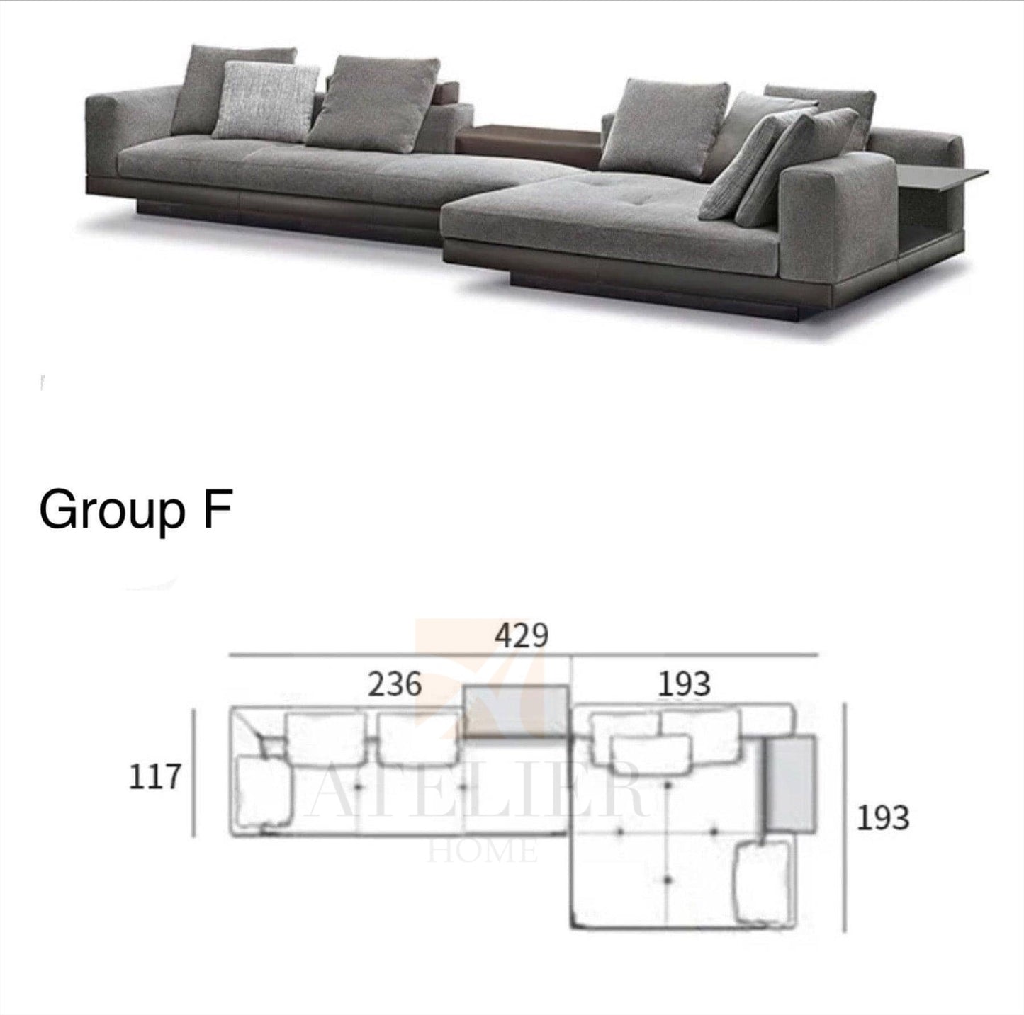 Borisa Sectional Designer Sofa