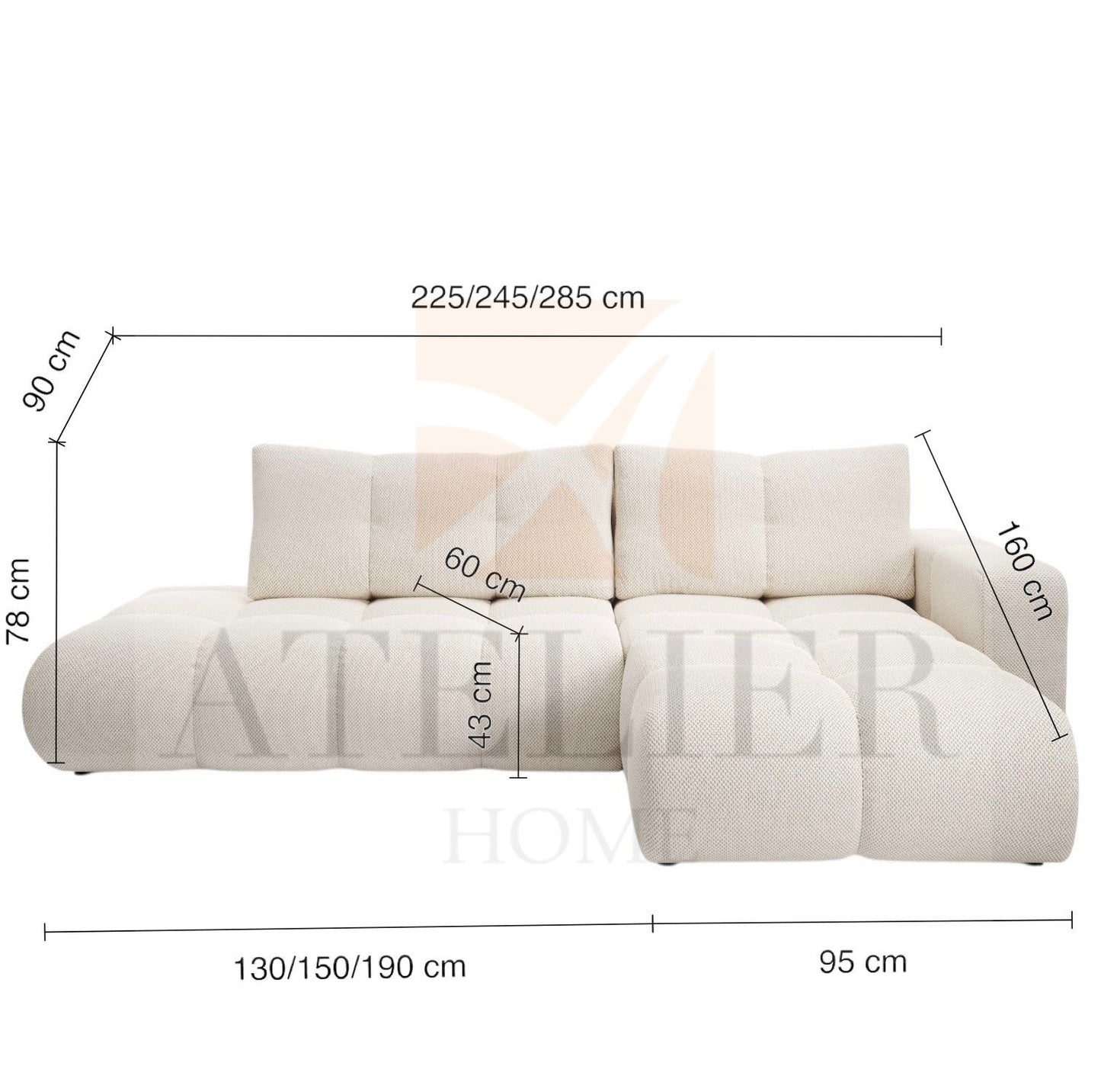 Kristle Sectional Sofa