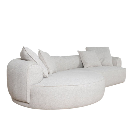 Reikson Sectional Round Chaise Sofa
