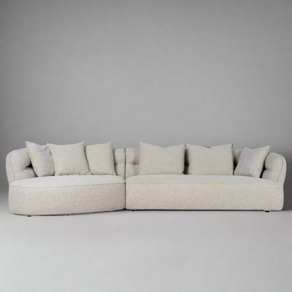 Blanc Sectional Curve Chaise Sofa