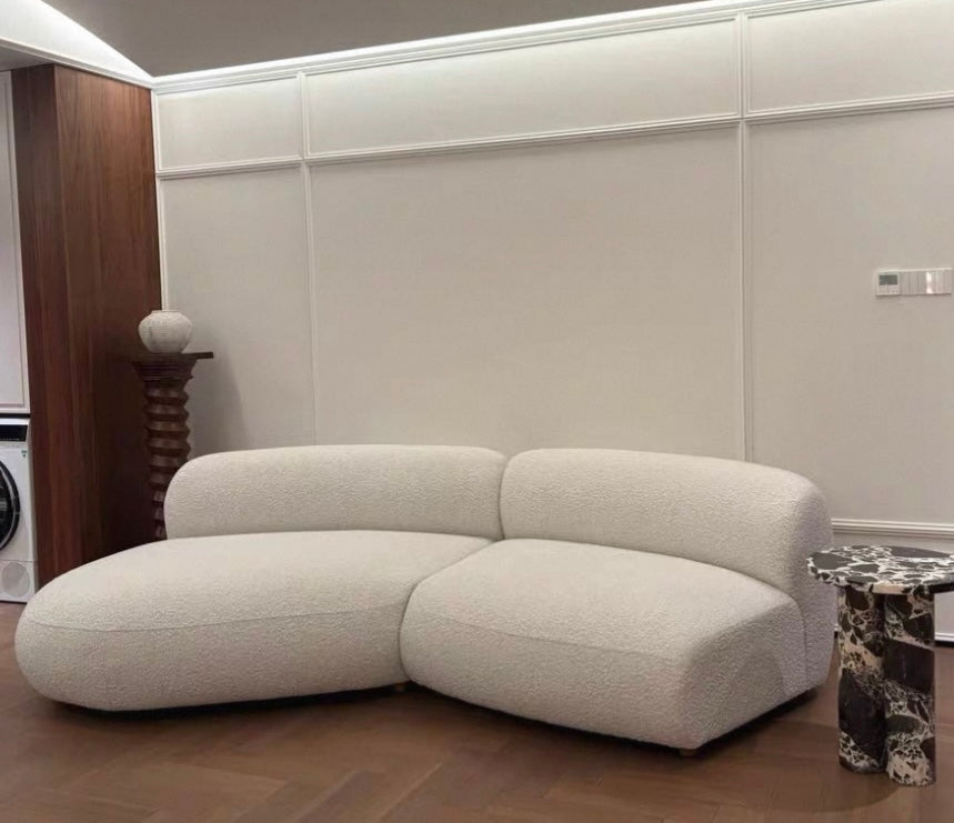 Casper Performance Boucle Sectional Curve Sofa