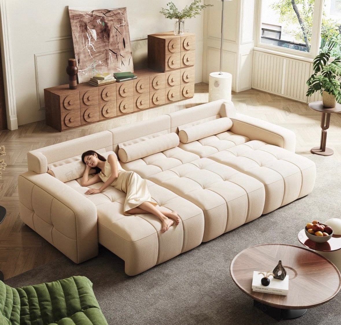 Kaven Scratch Resistant Electric Extendable Sofa Bed