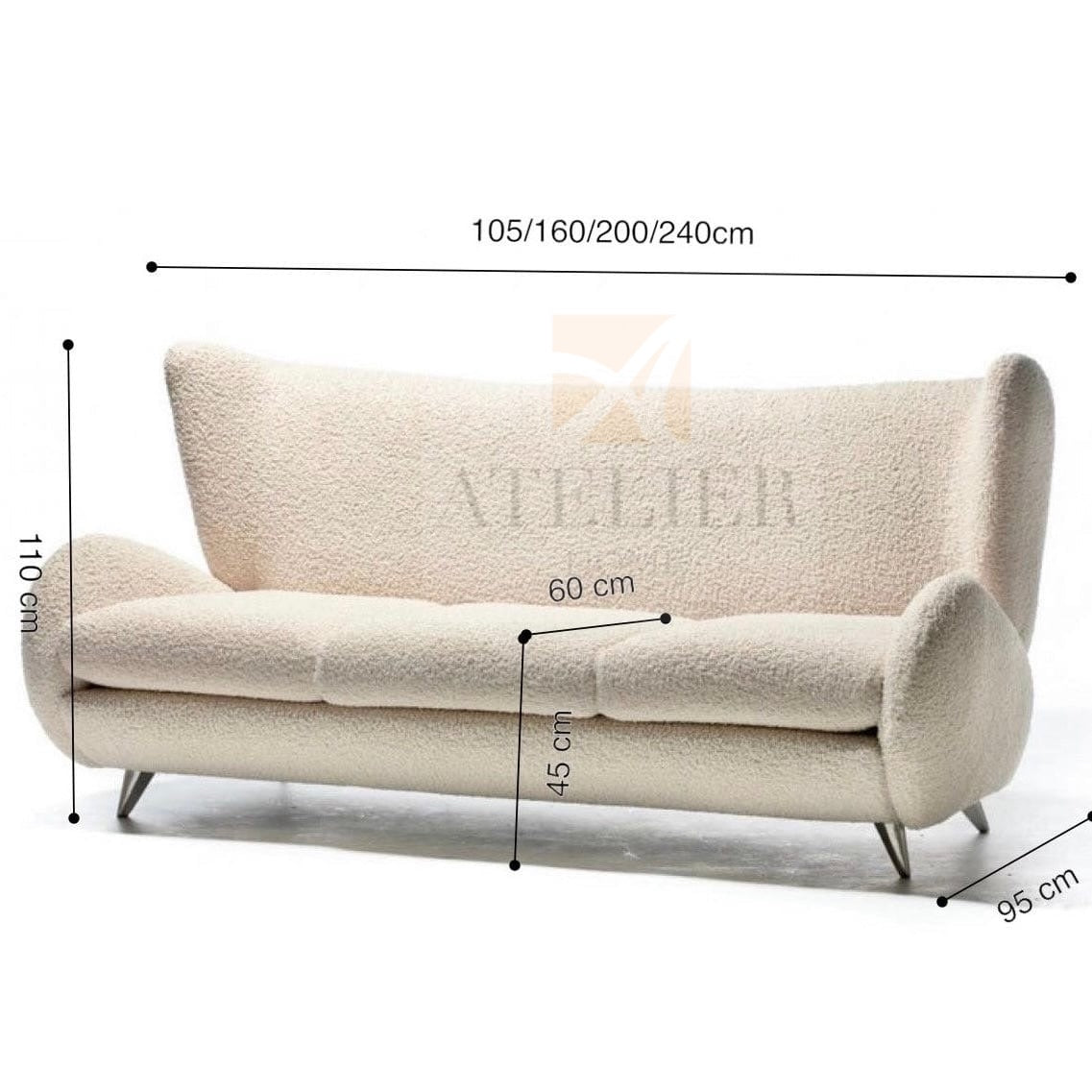 Rican Boucle Sofa