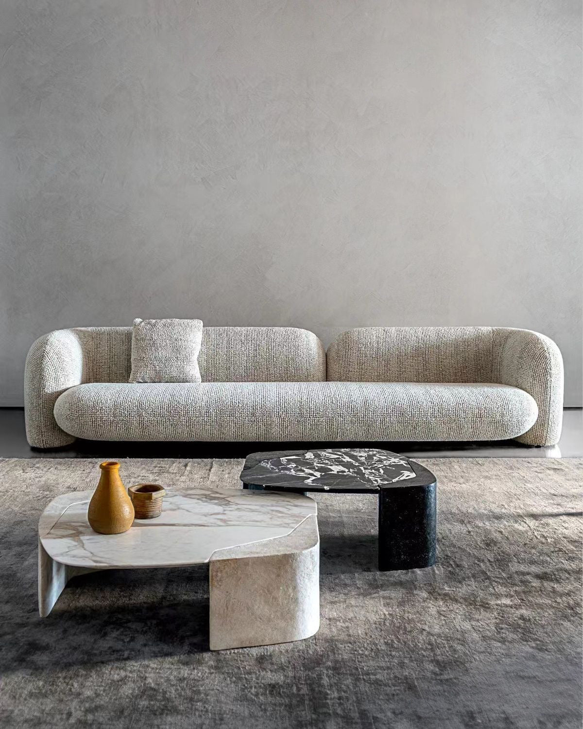 Kave Performance Boucle Curve Sofa