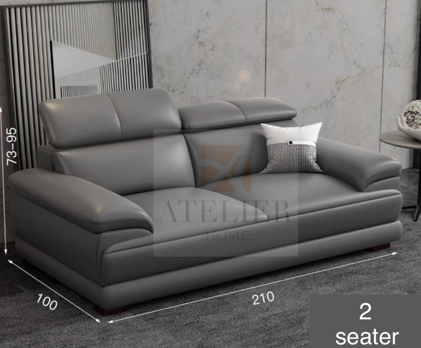 Danzo Sectional Genuine Leather Sofa