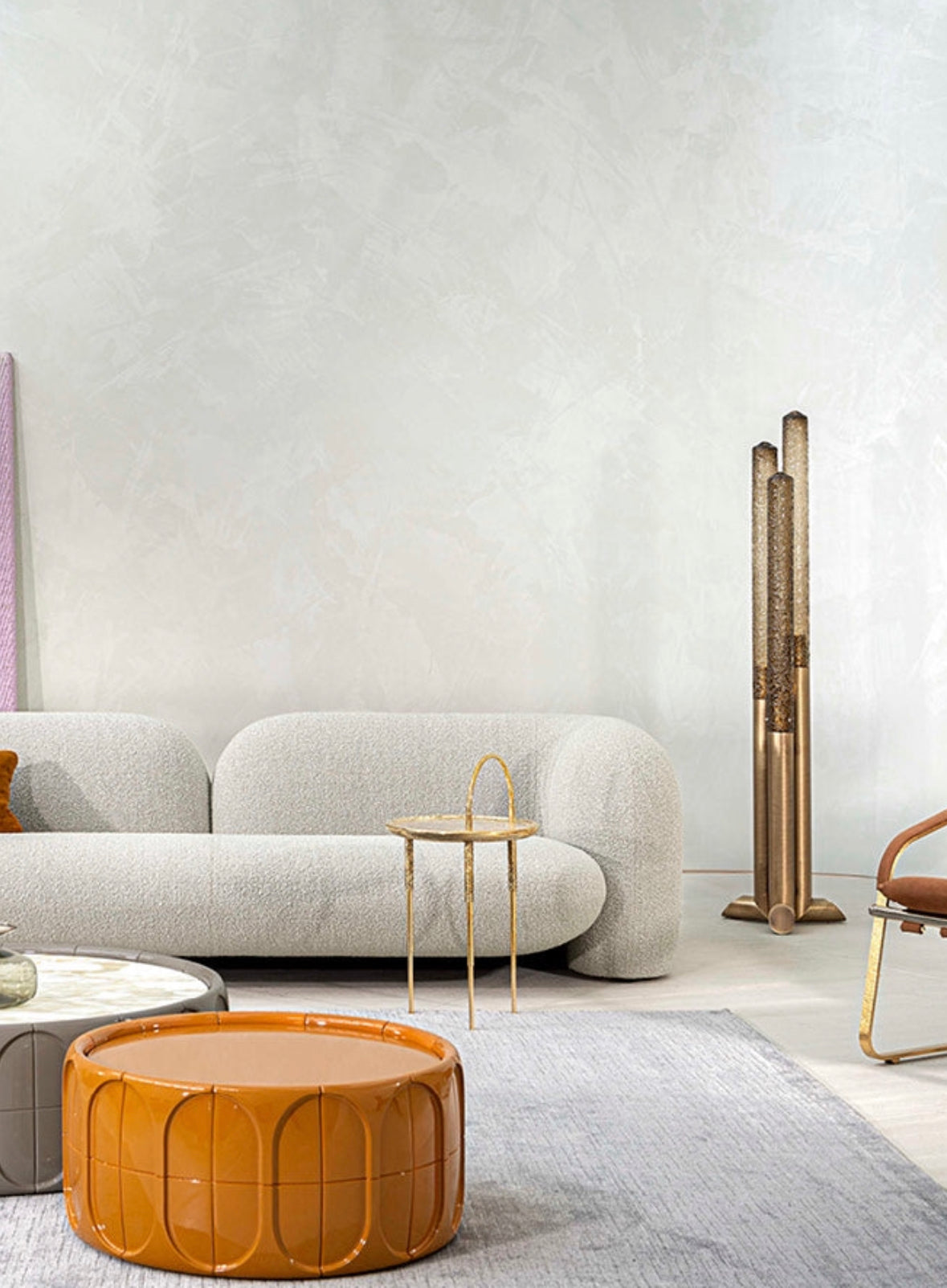 Kave Performance Boucle Curve Sofa