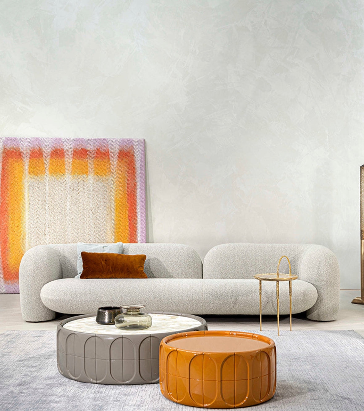 Kave Performance Boucle Curve Sofa