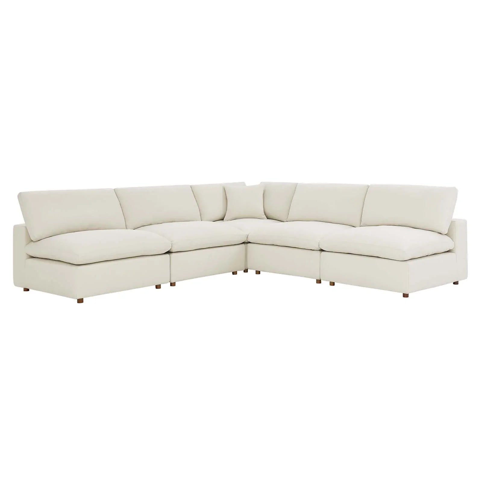 Modern Commix Down Filled Overstuffed 5 Piece Sectional Sofa Set - EEI-3360