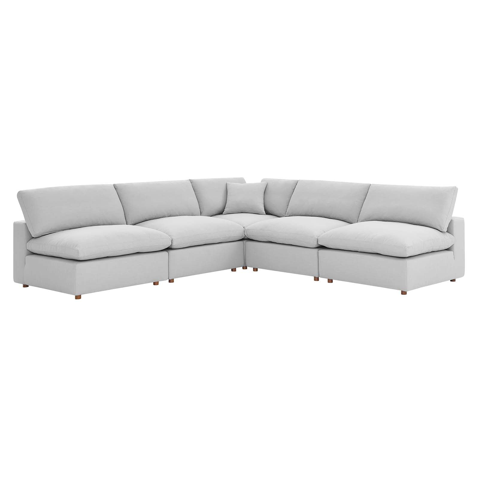 Modern Commix Down Filled Overstuffed 5 Piece Sectional Sofa Set - EEI-3360