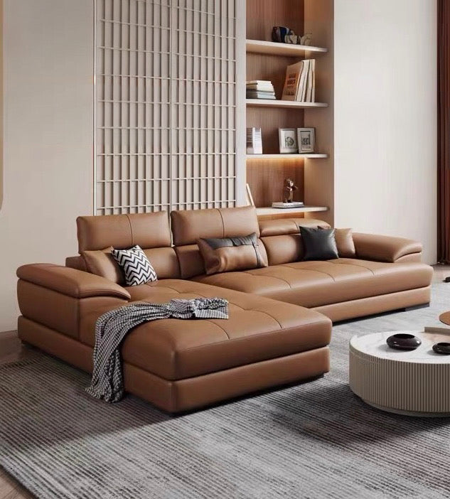 Ricardo Sectional Genuine Leather Sofa