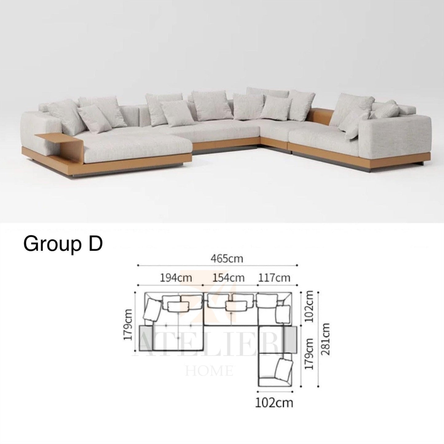 Borisa Sectional Designer Sofa