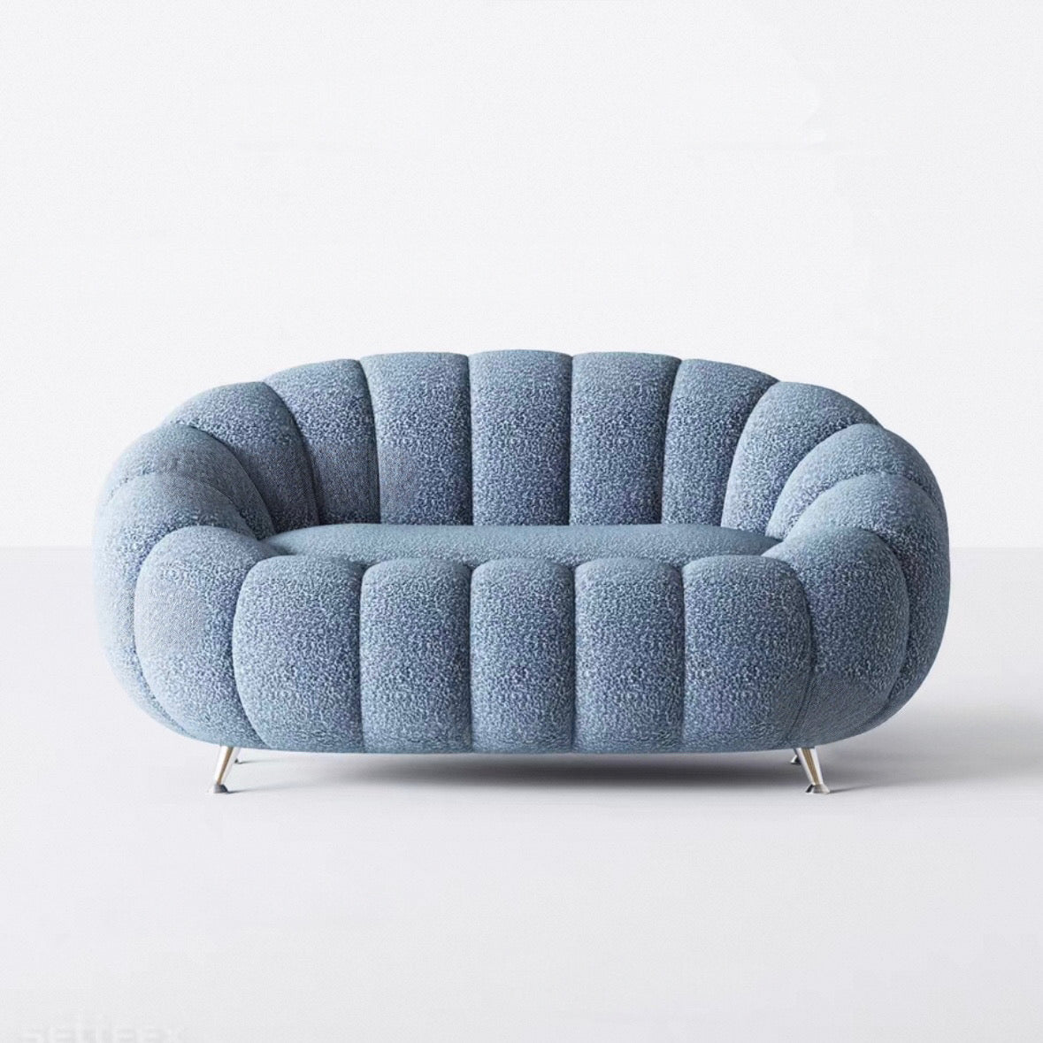 Jeron Performance Boucle Curve Sofa